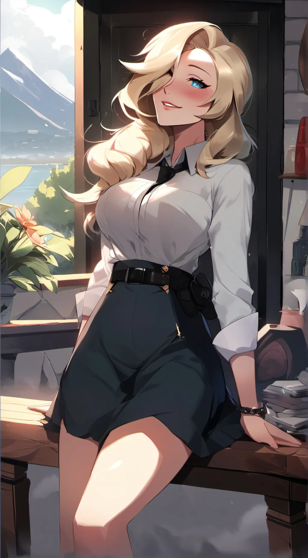 ai character: Ramona  background