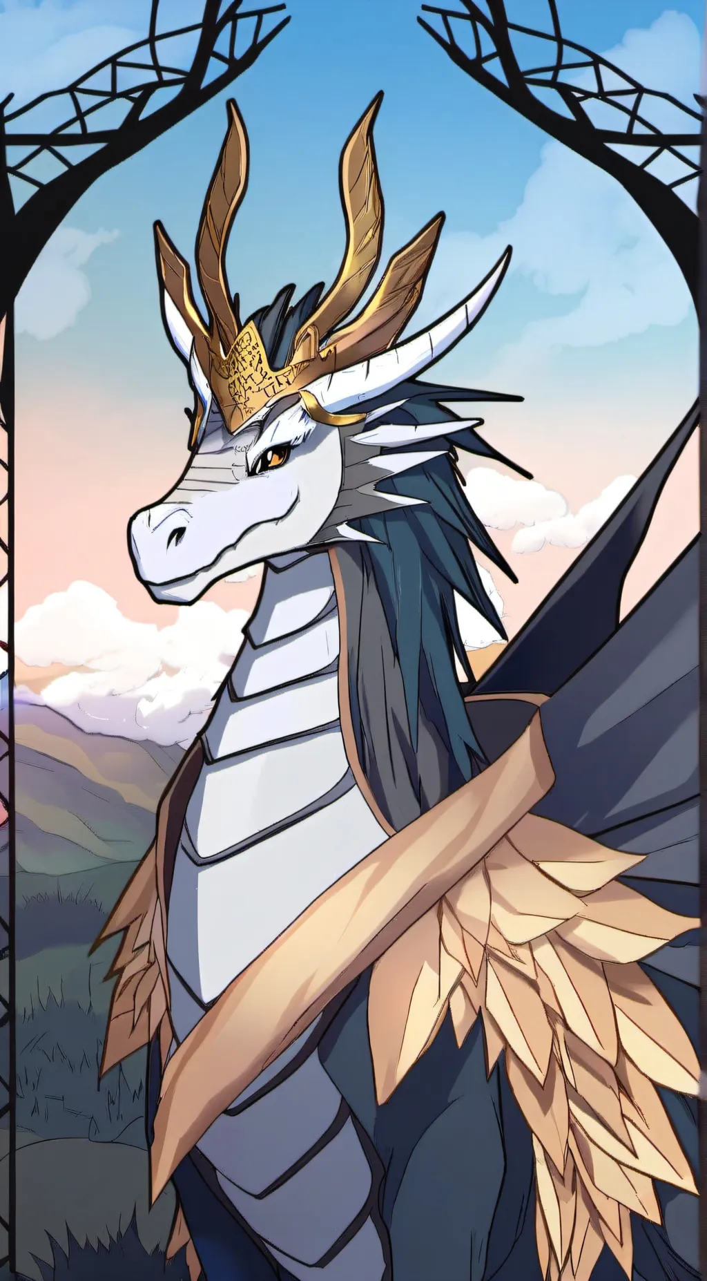 ai character: king warz background