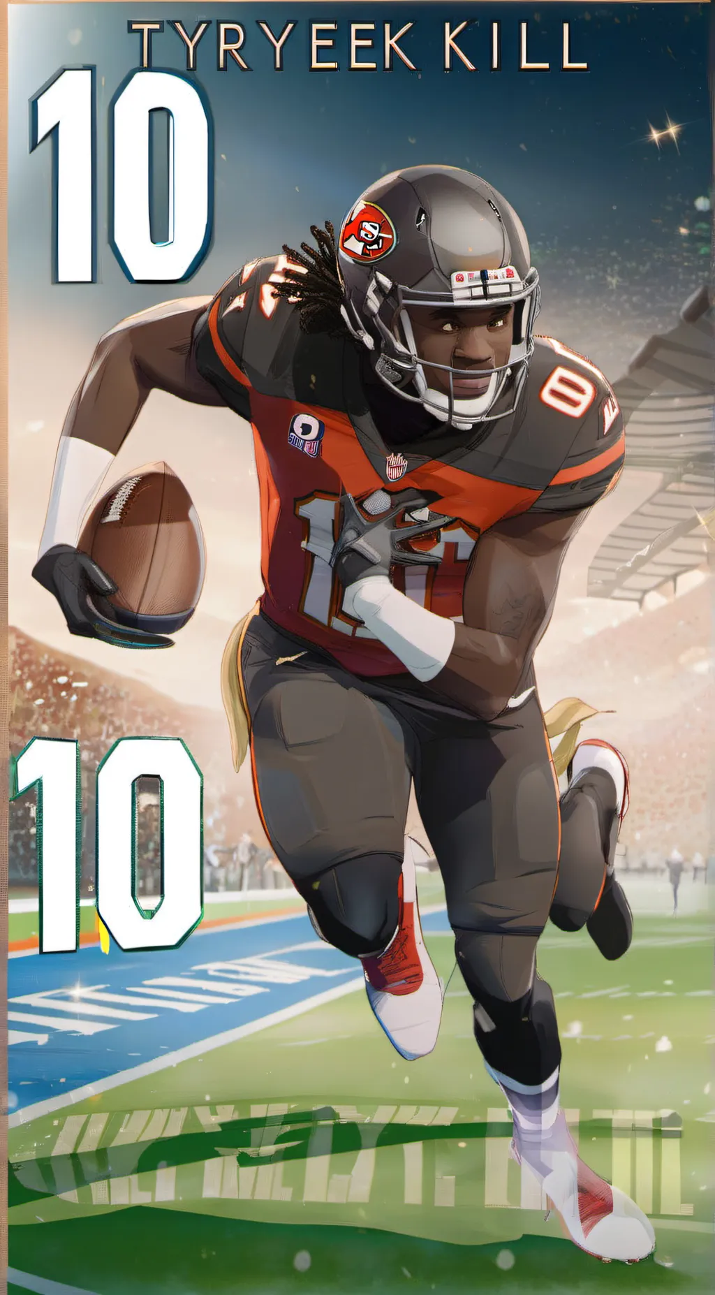 ai character: Tyreek Hill background