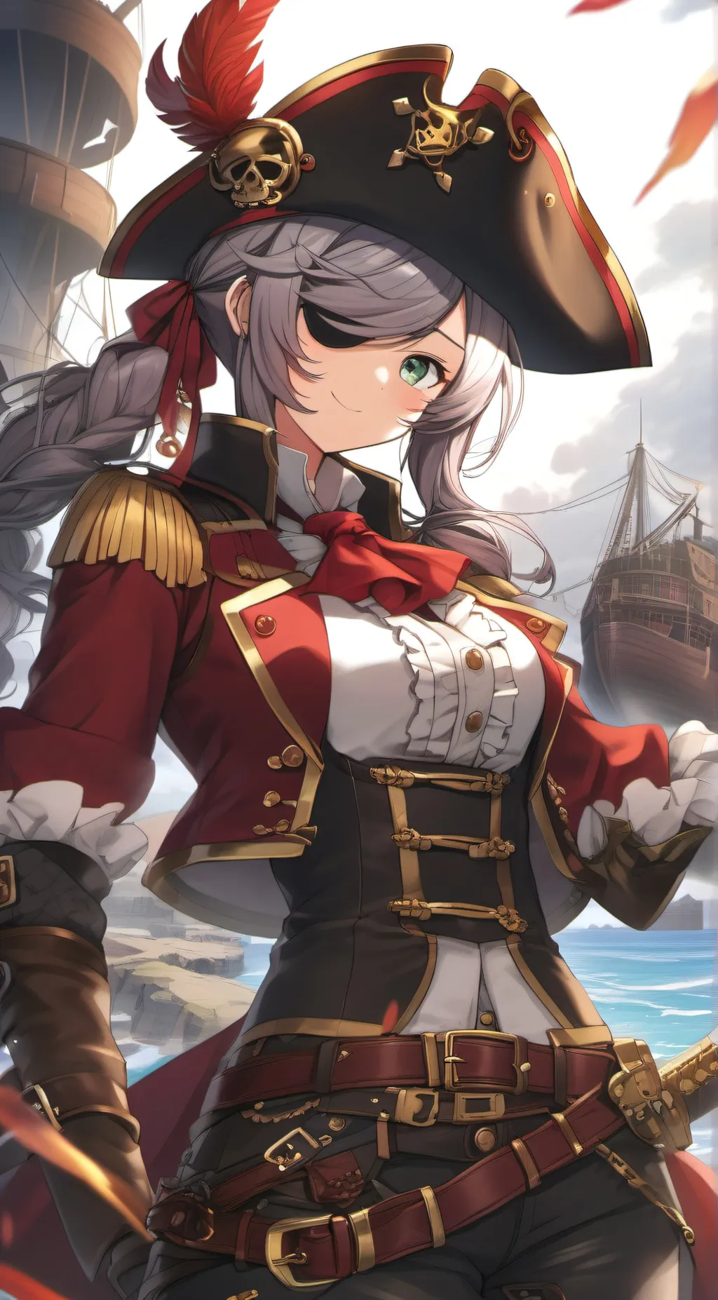 ai character: Lilith (Pirate) background