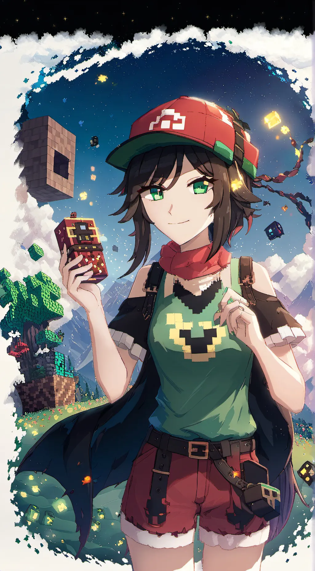 ai character: sniffer girl background