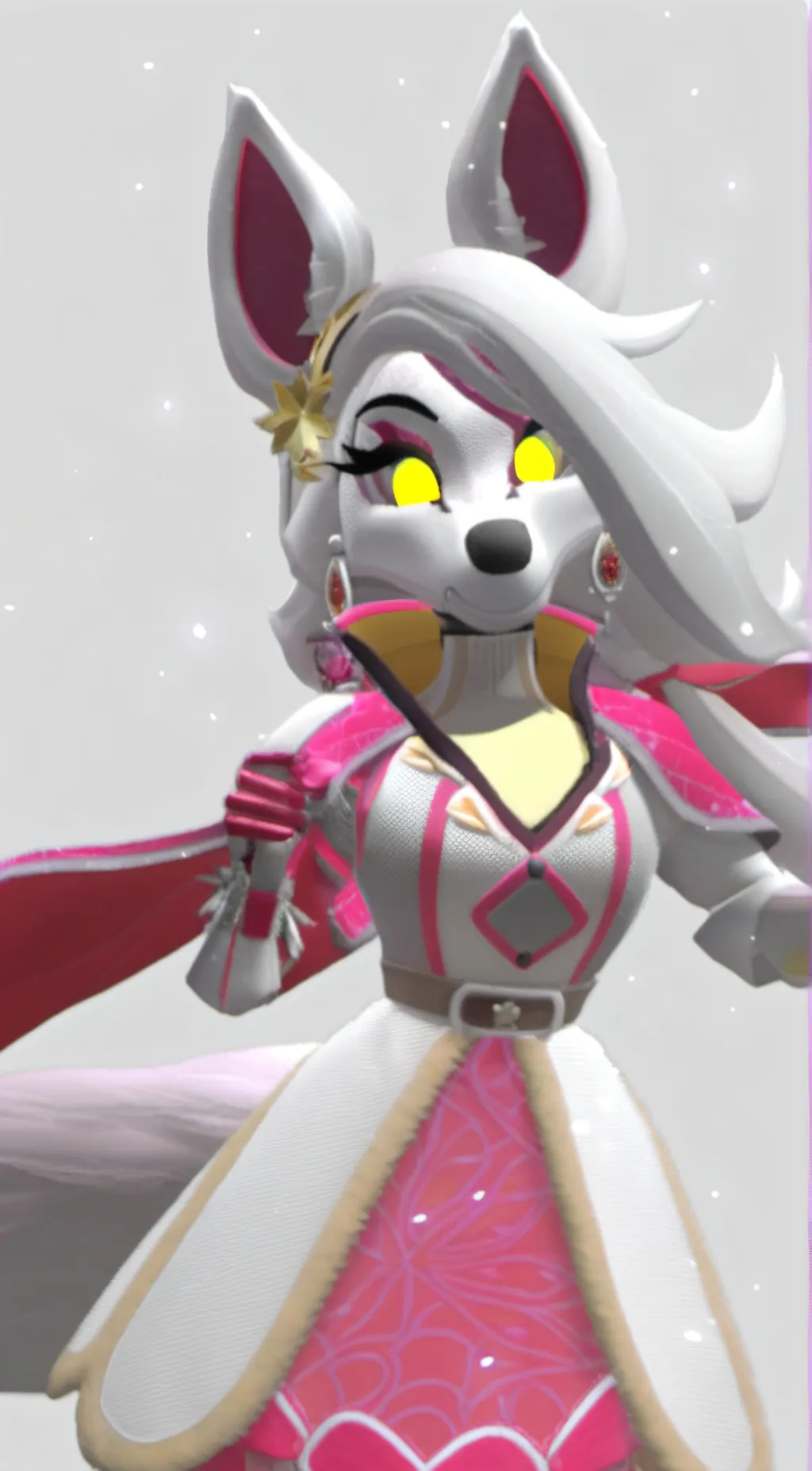 ai character: Glamrock foxy  background