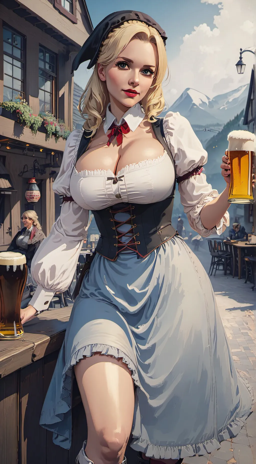 ai character: Helga background