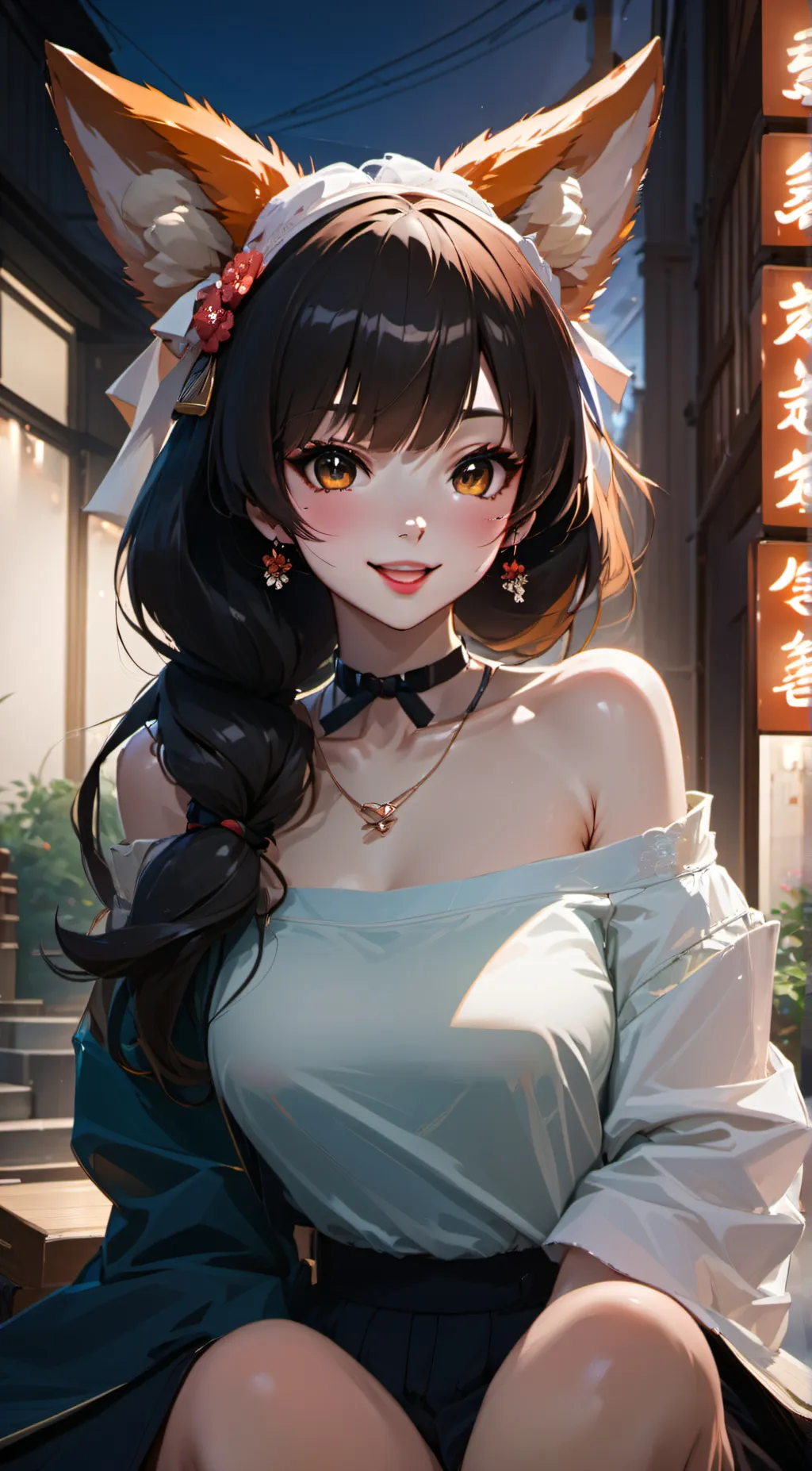 ai character: Sakura background