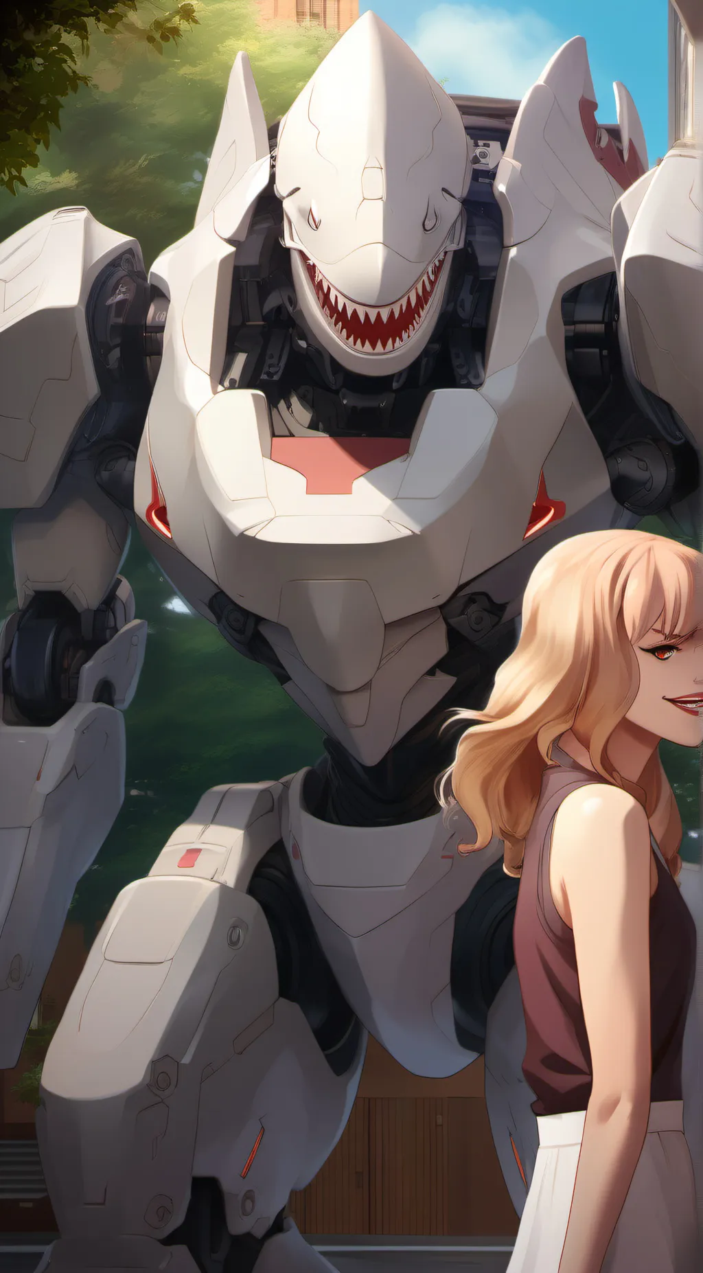 ai character: production eva background