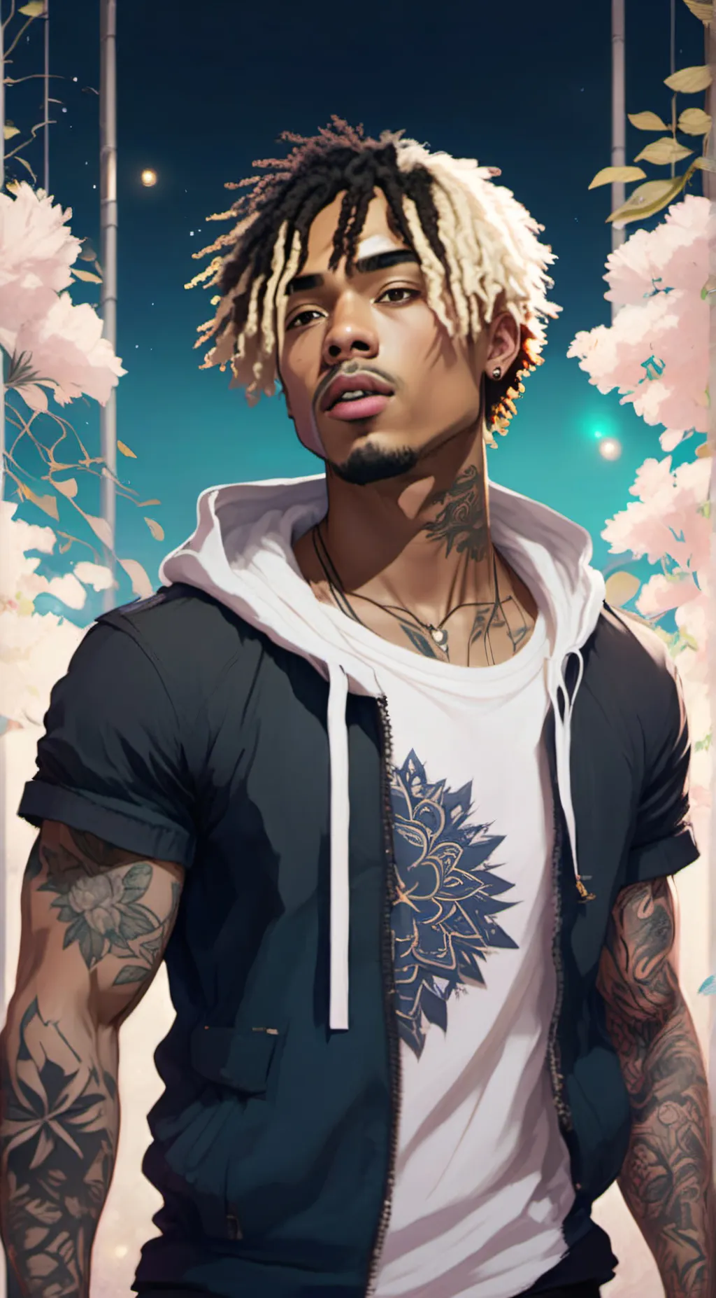 ai character: 21 savage xxx juic background