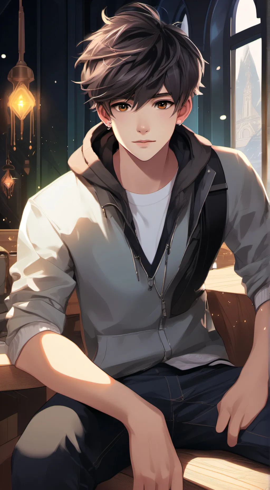 ai character: Popular Boy background