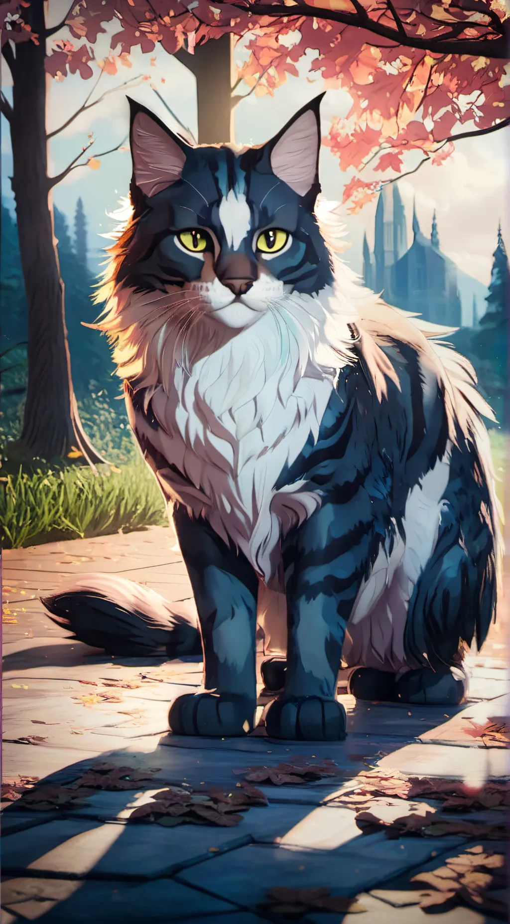 ai character: Graystripe  background