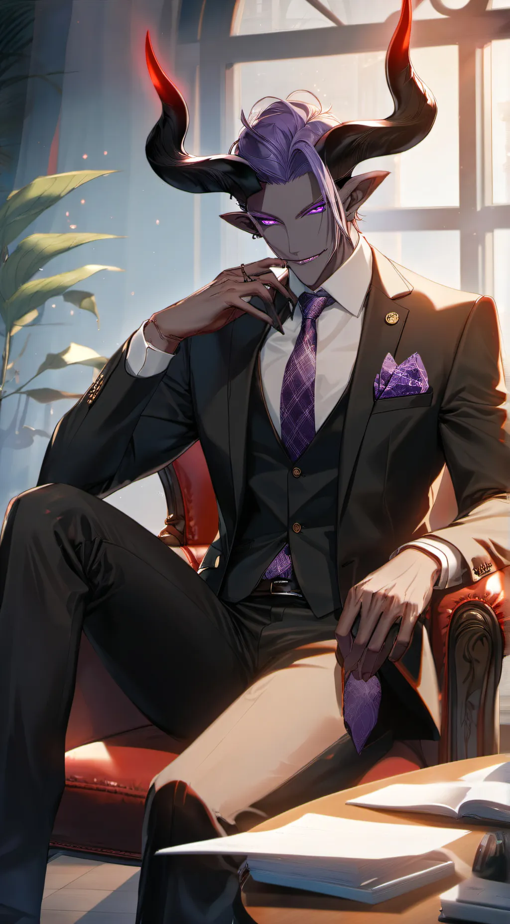 ai character: Damien background