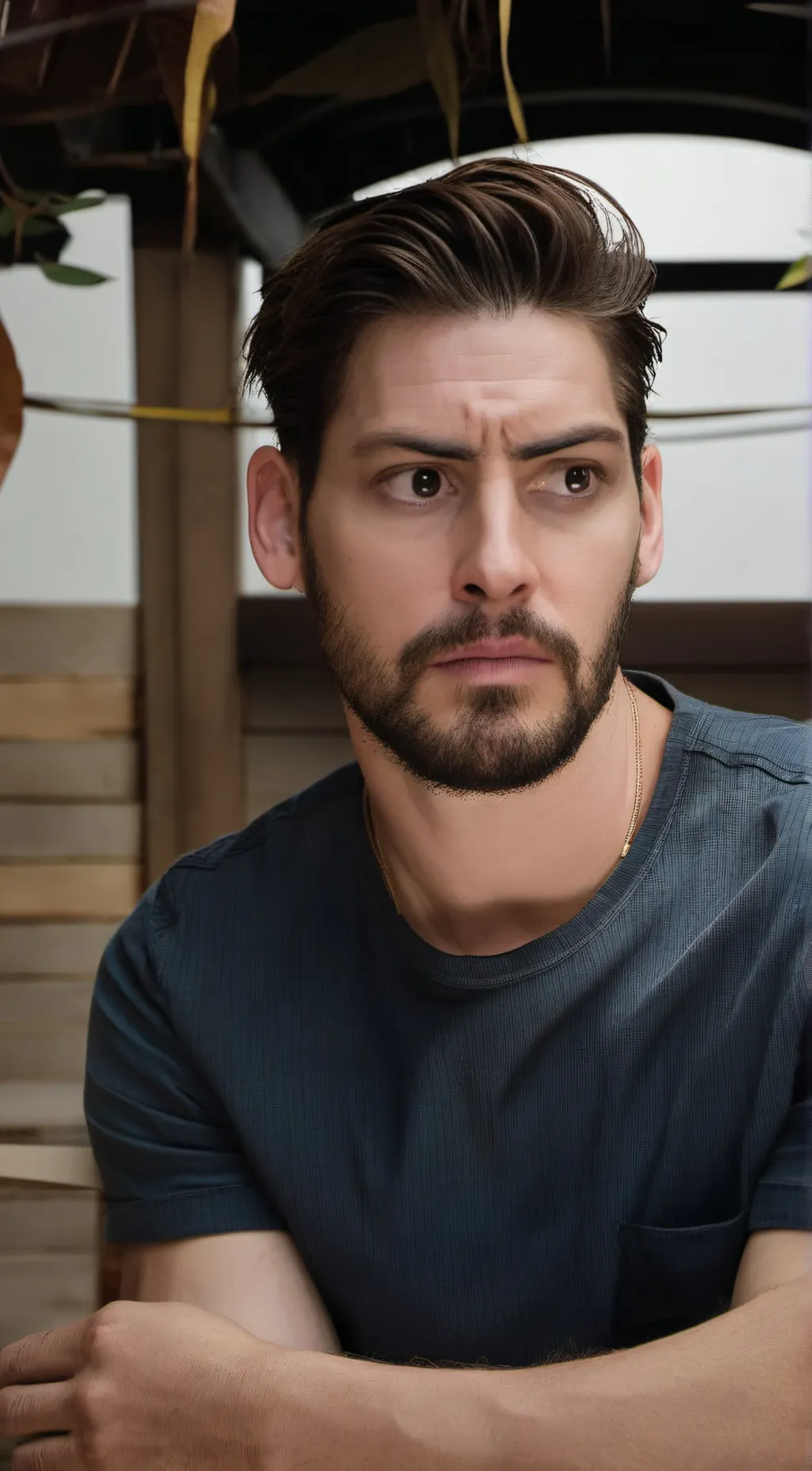 ai character: Car insurance dude background