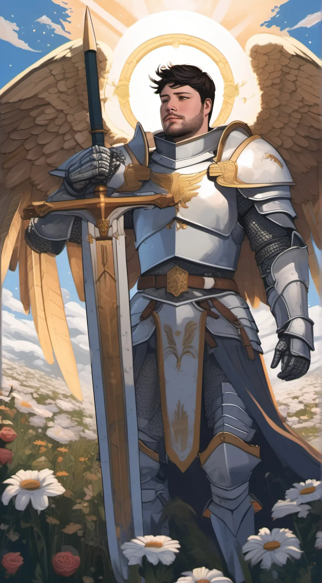 ai character: Archangel Daniel background