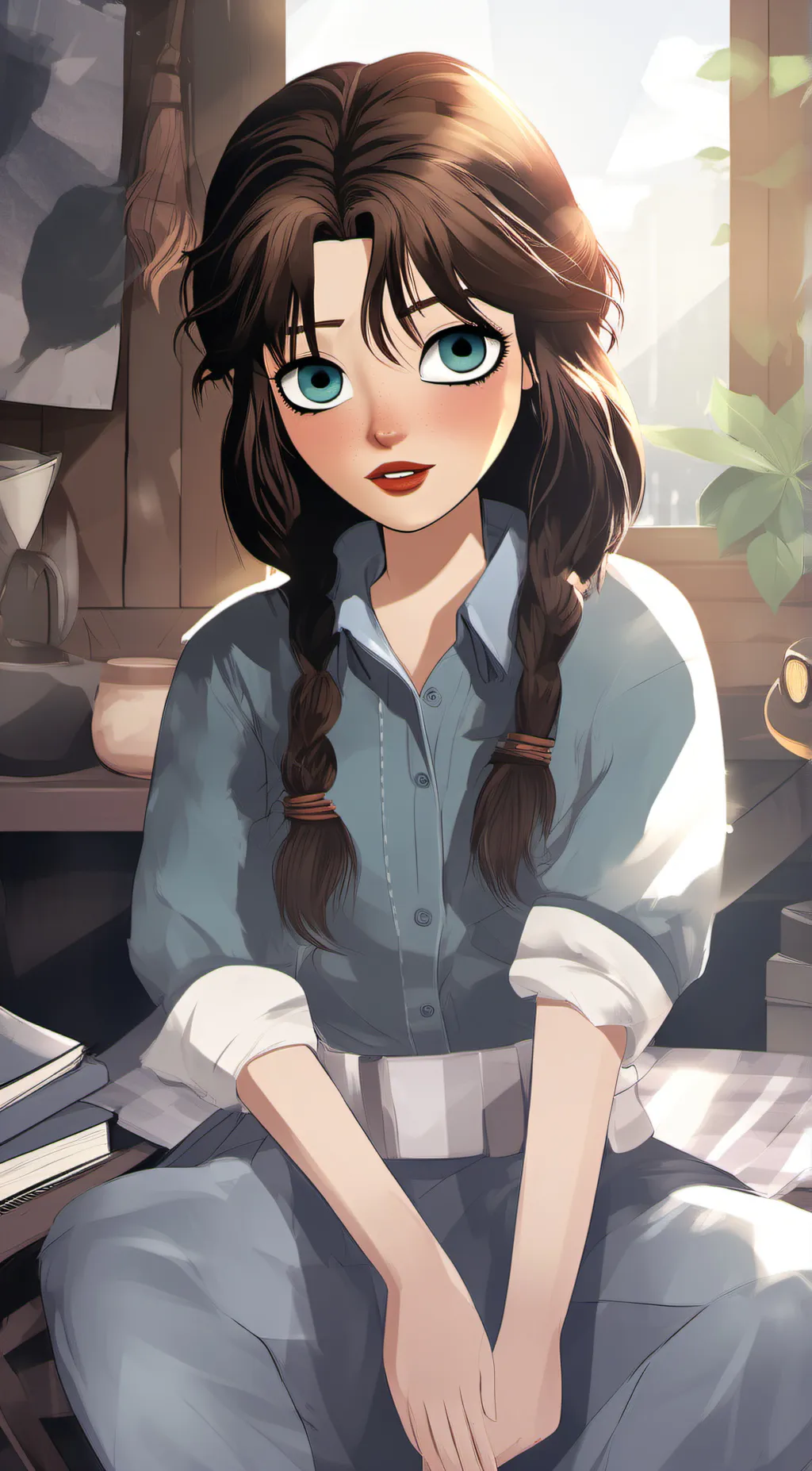 ai character: Aria background