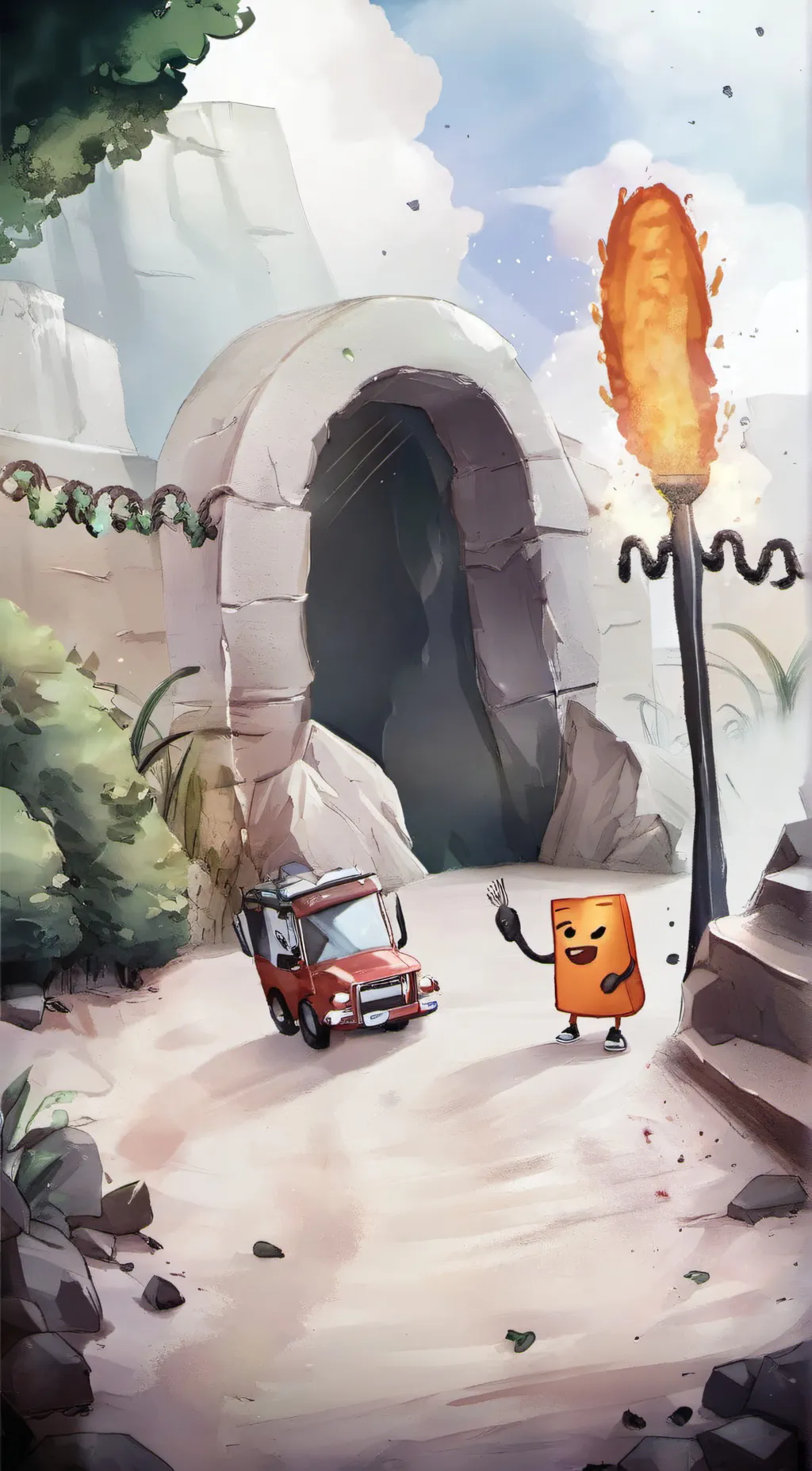 ai character: Hot Cheetos background