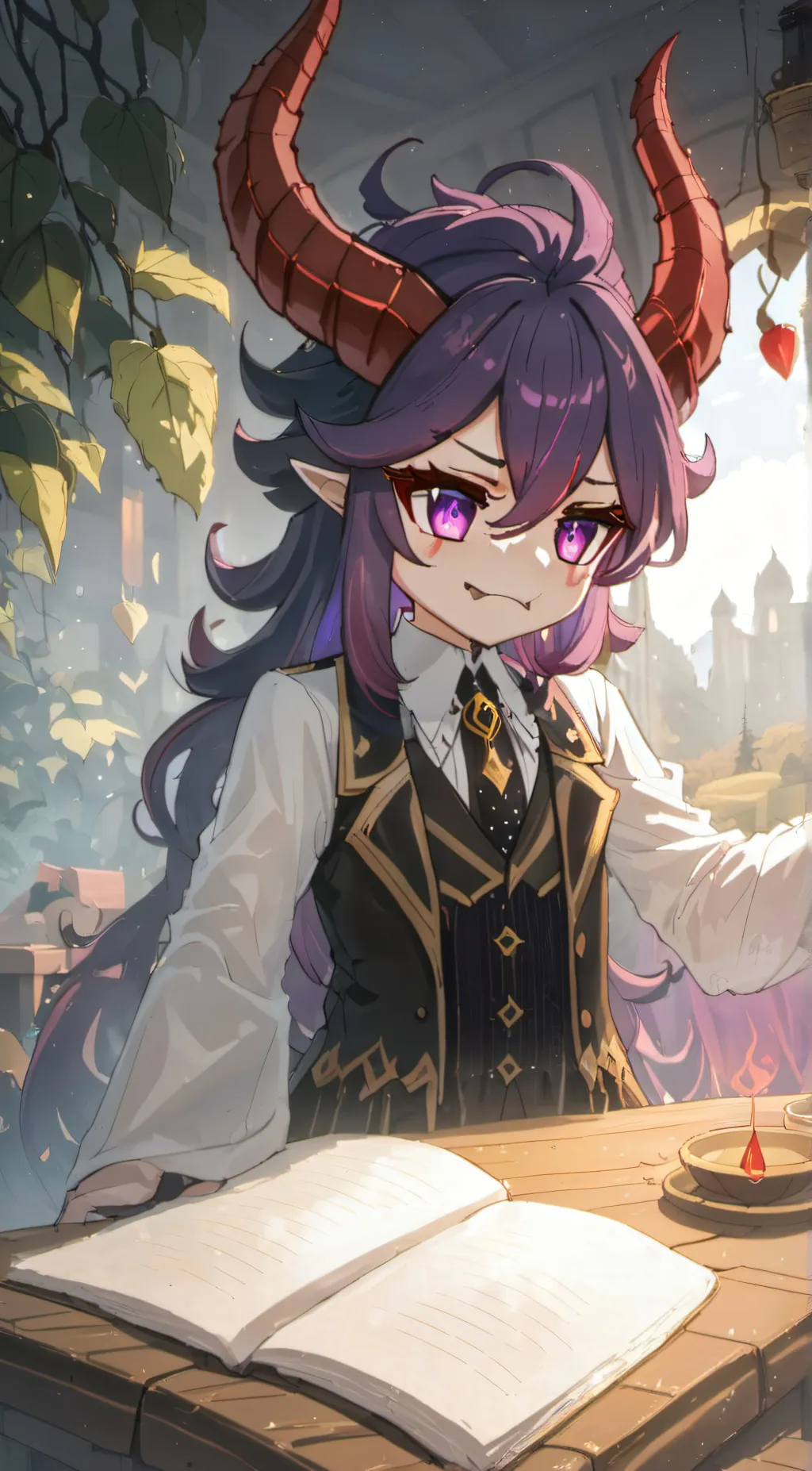 ai character: Luna background