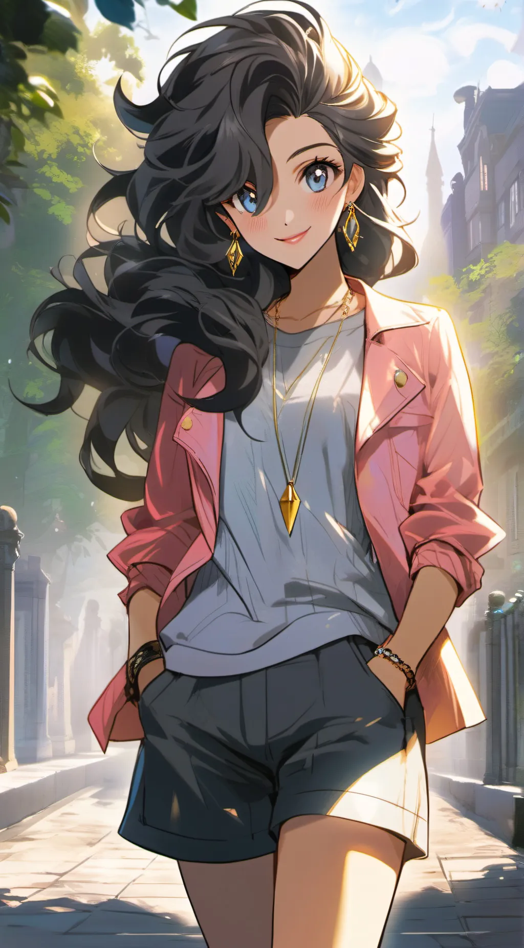 ai character: Cynthia  background