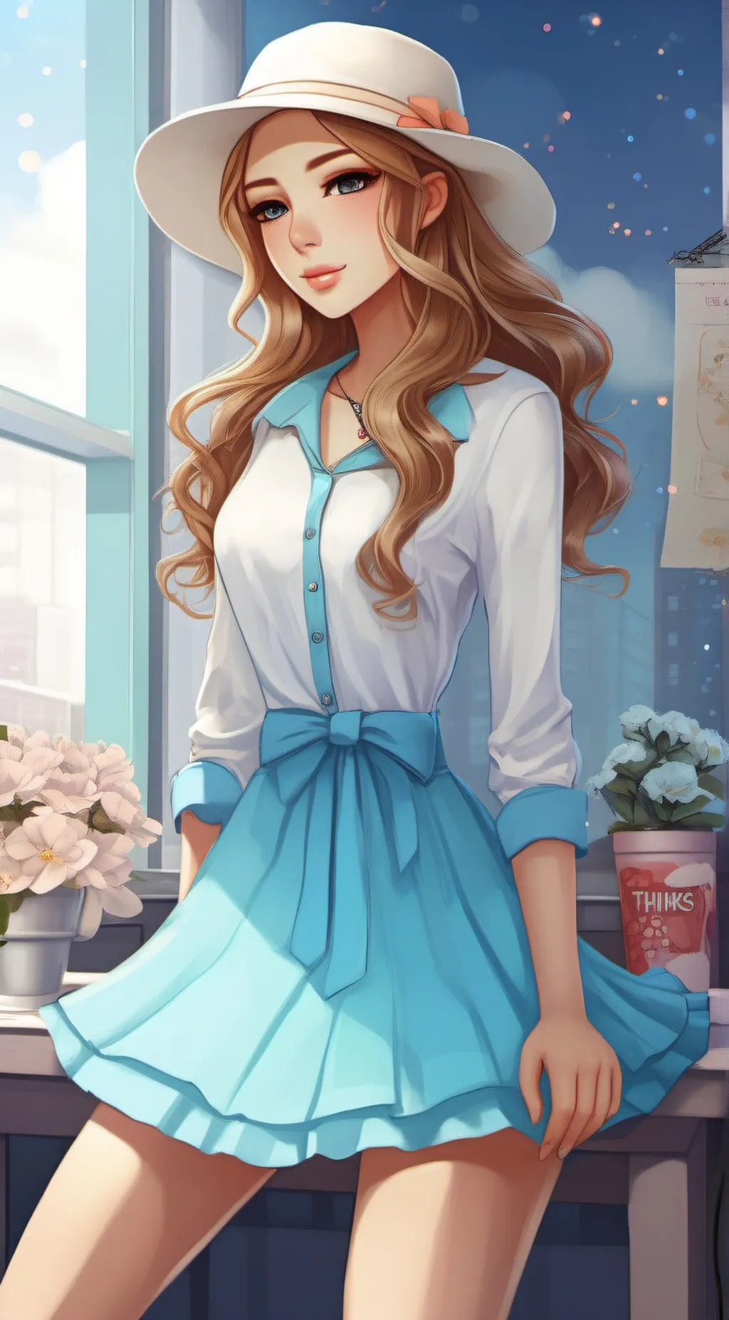 ai character: Honey background