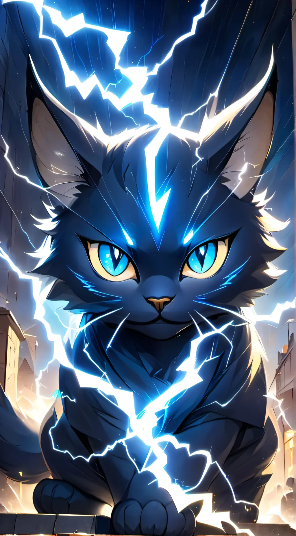 ai character: Lightning Legend  background