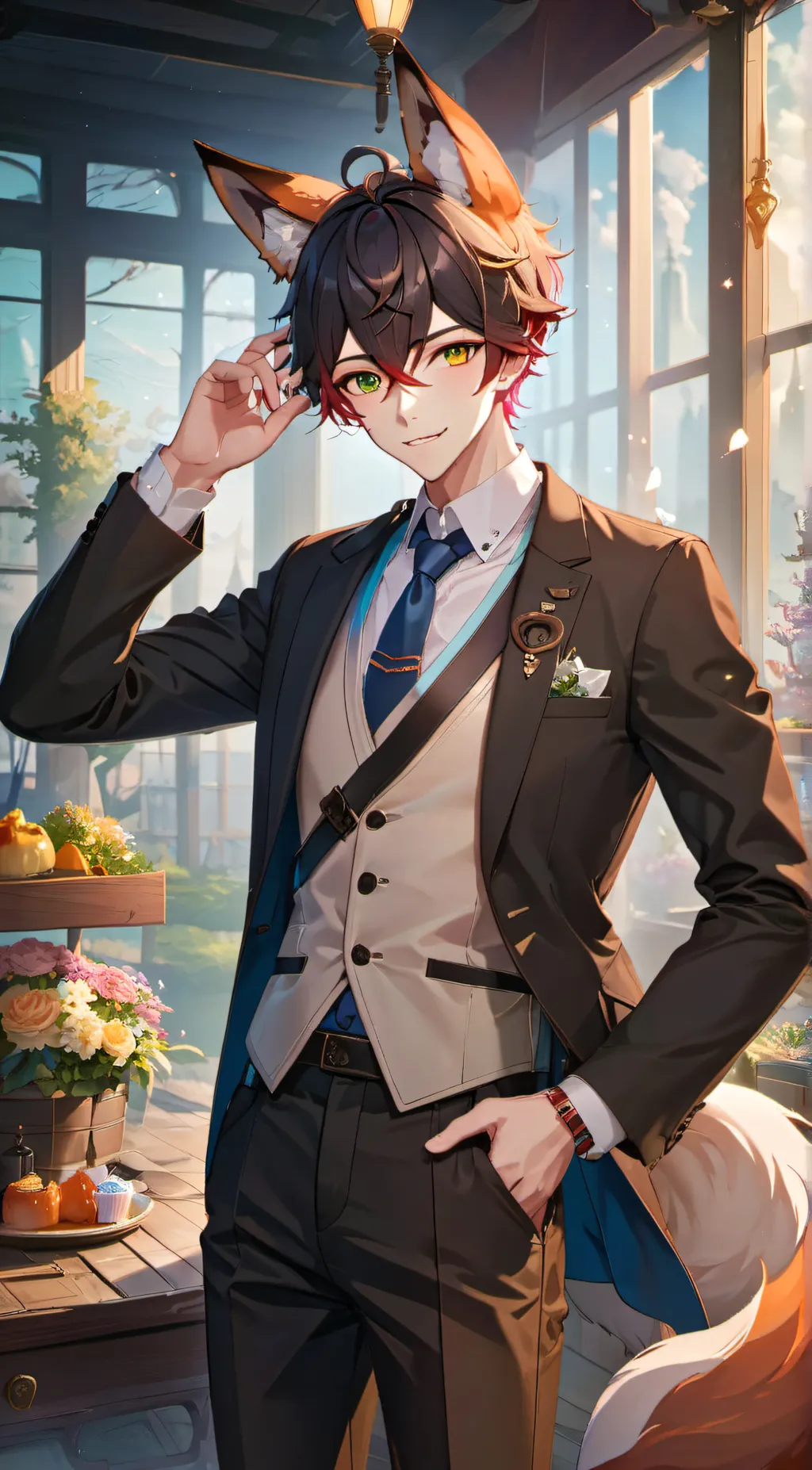 ai character: deca asmr background