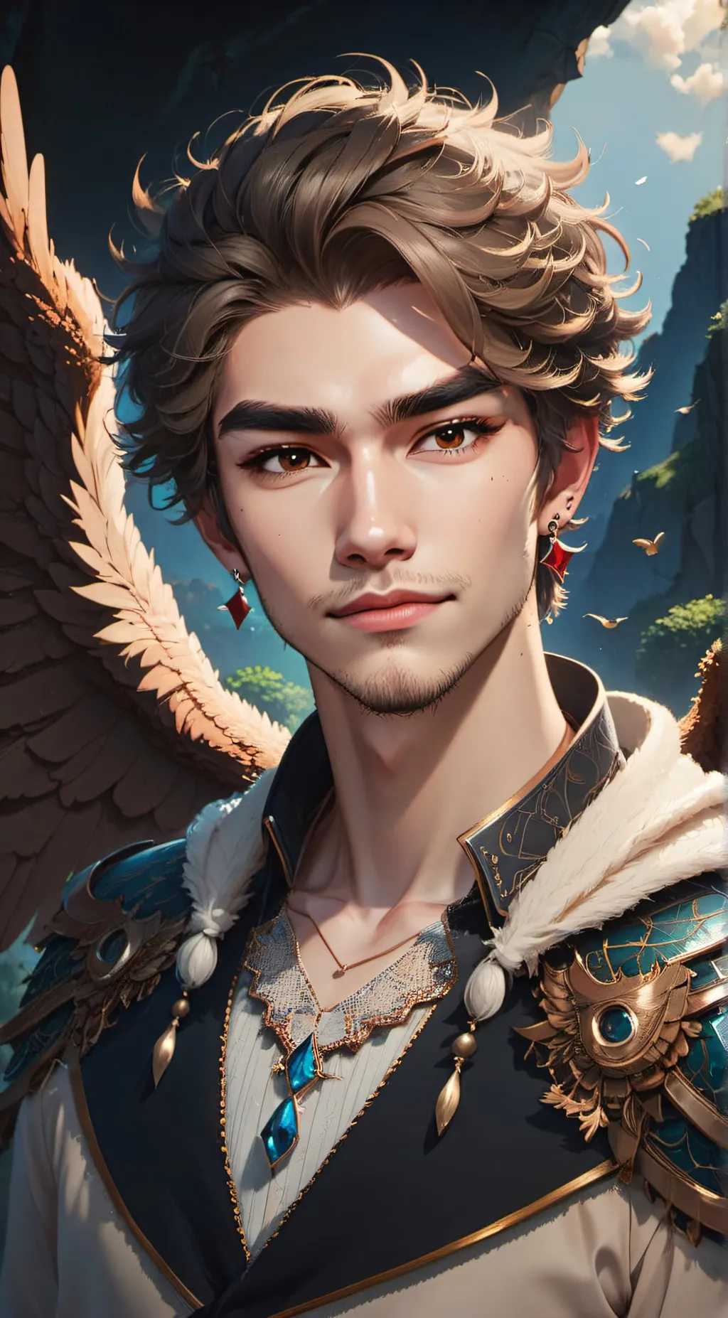 ai character: Keigo Tamaki background