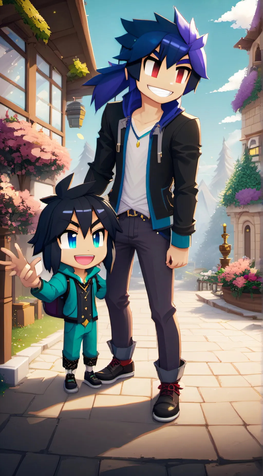 ai character: ein  background