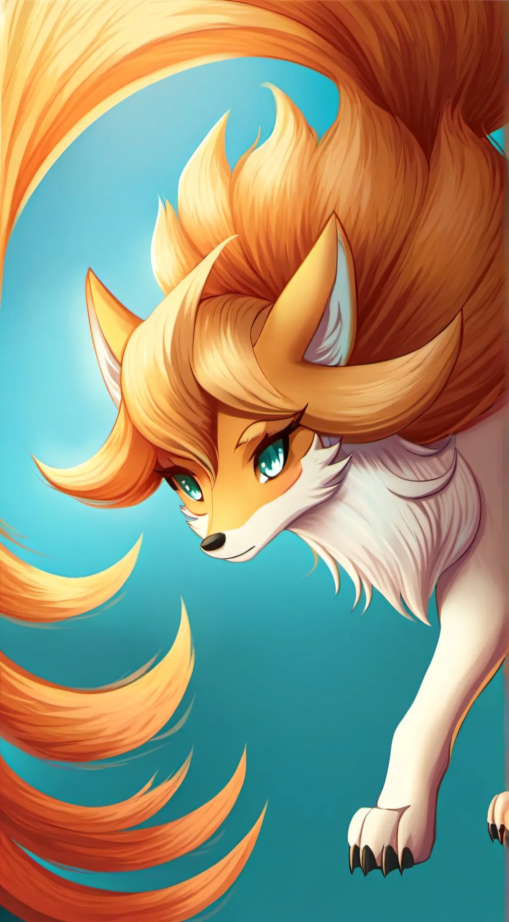 ai character: Ninetails 🔥 background