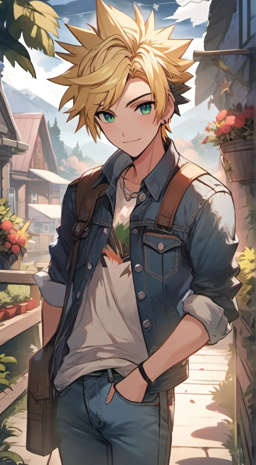 ai character: Sam Neilson•SDV• background