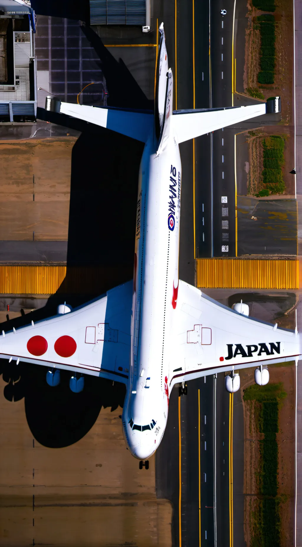 ai character: Japan airlines 123 background