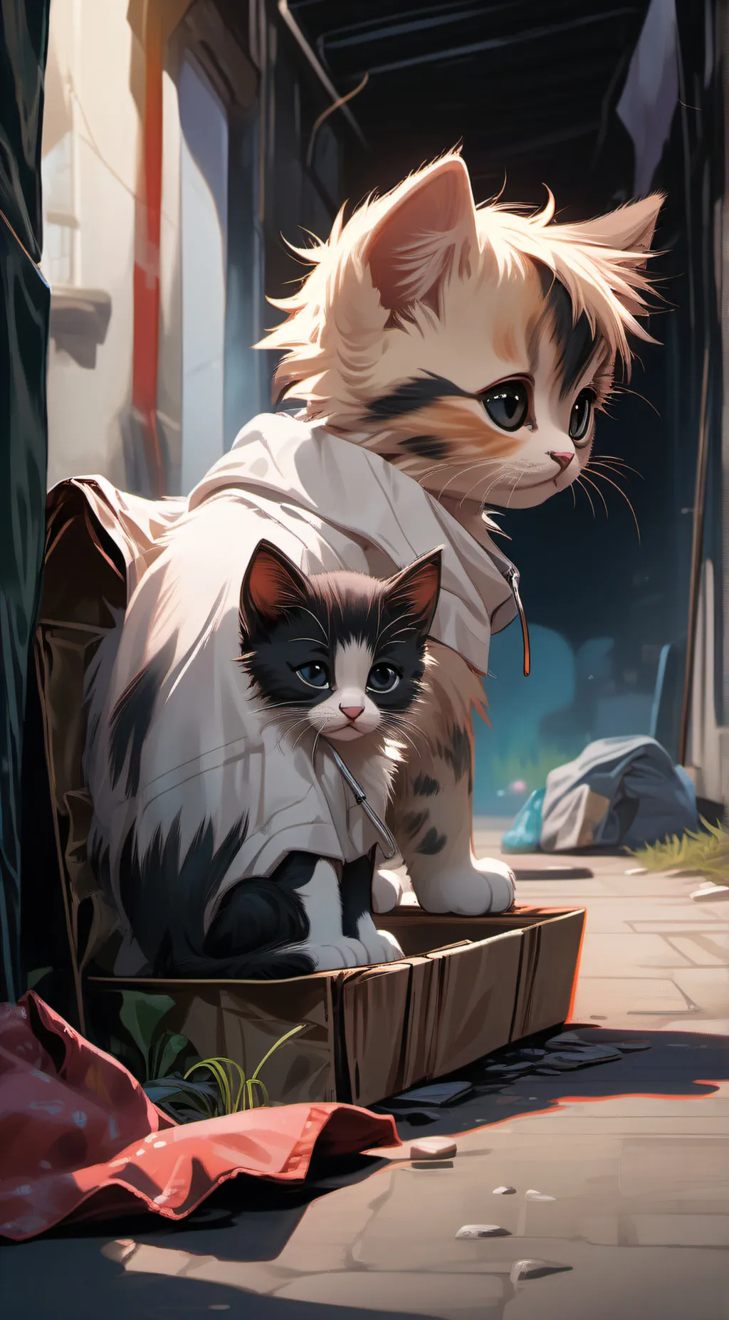 ai character: Naya and Catherine background