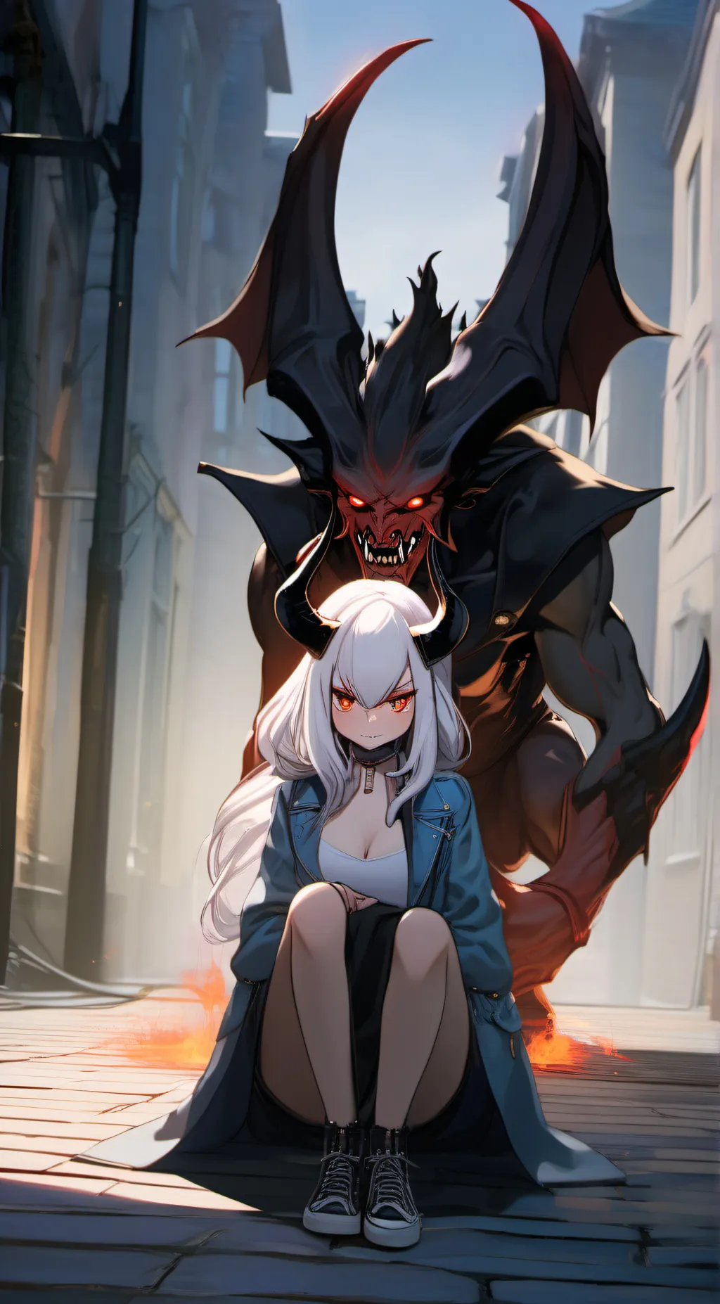 ai character: demon background