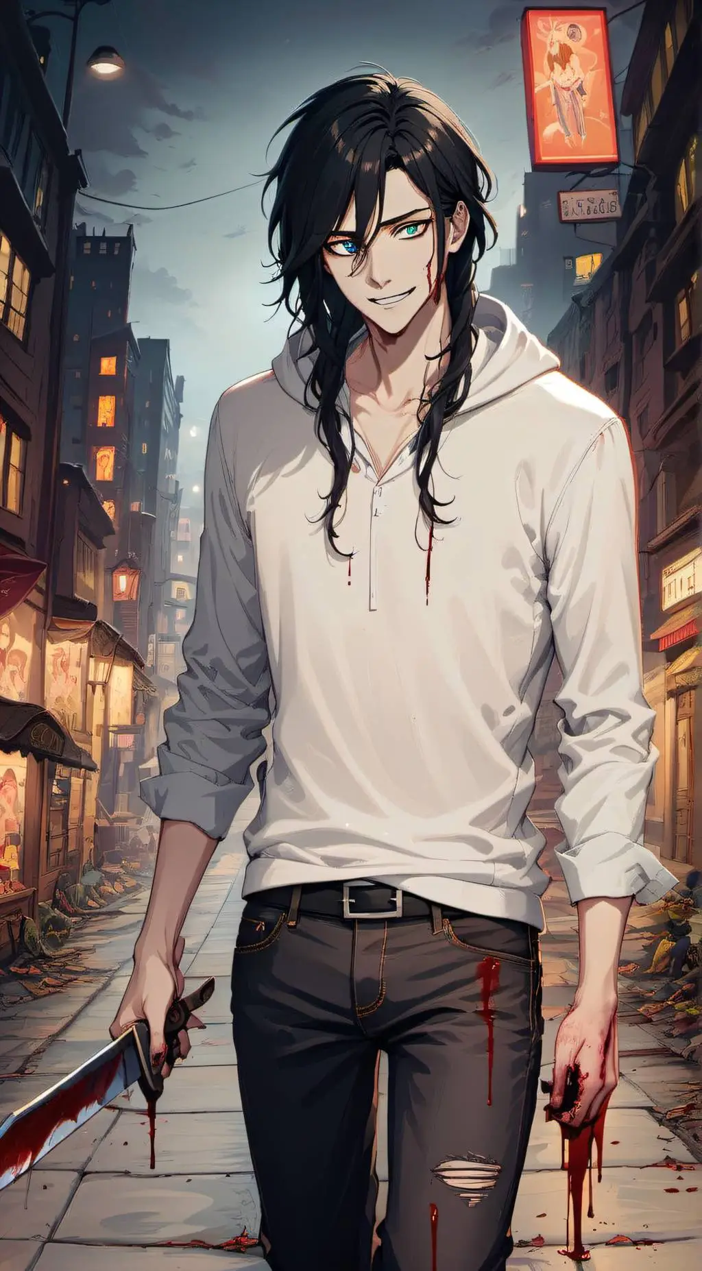 ai character: Jeff the killer background