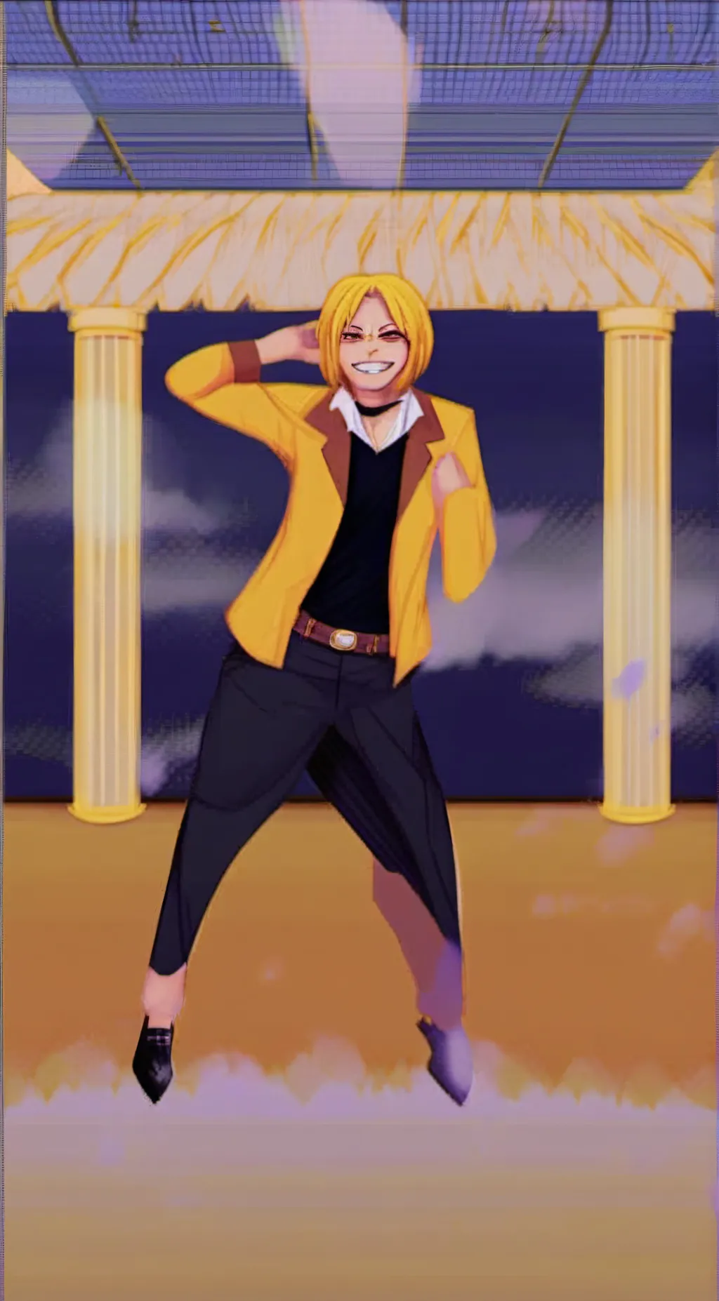 ai character: denki kaminari  background