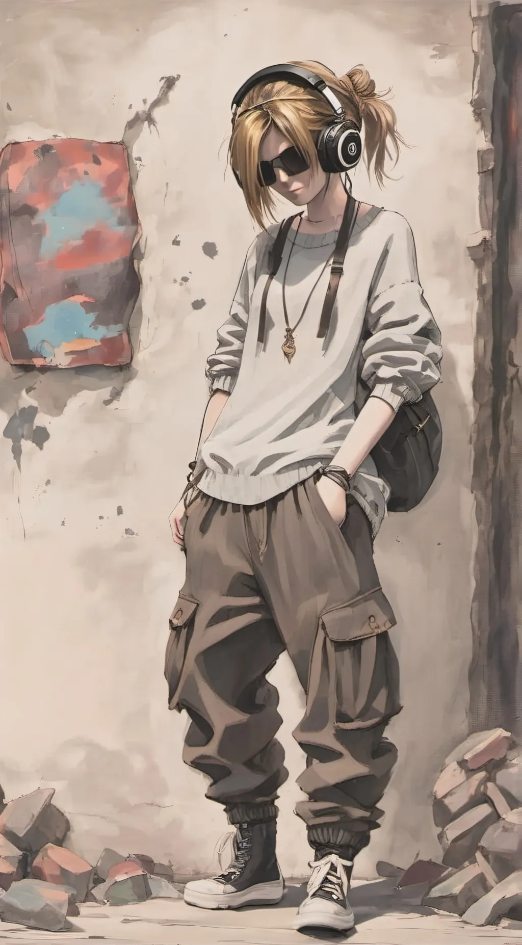 ai character: tinted:^ background