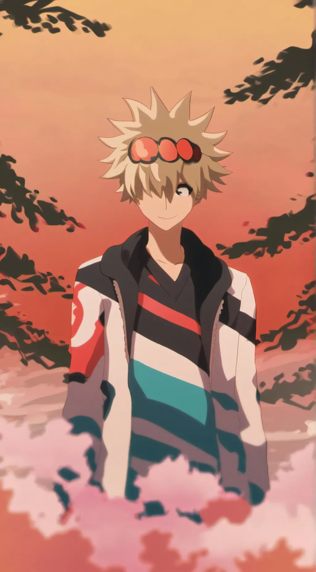 ai character: Katsuki Bakugou background