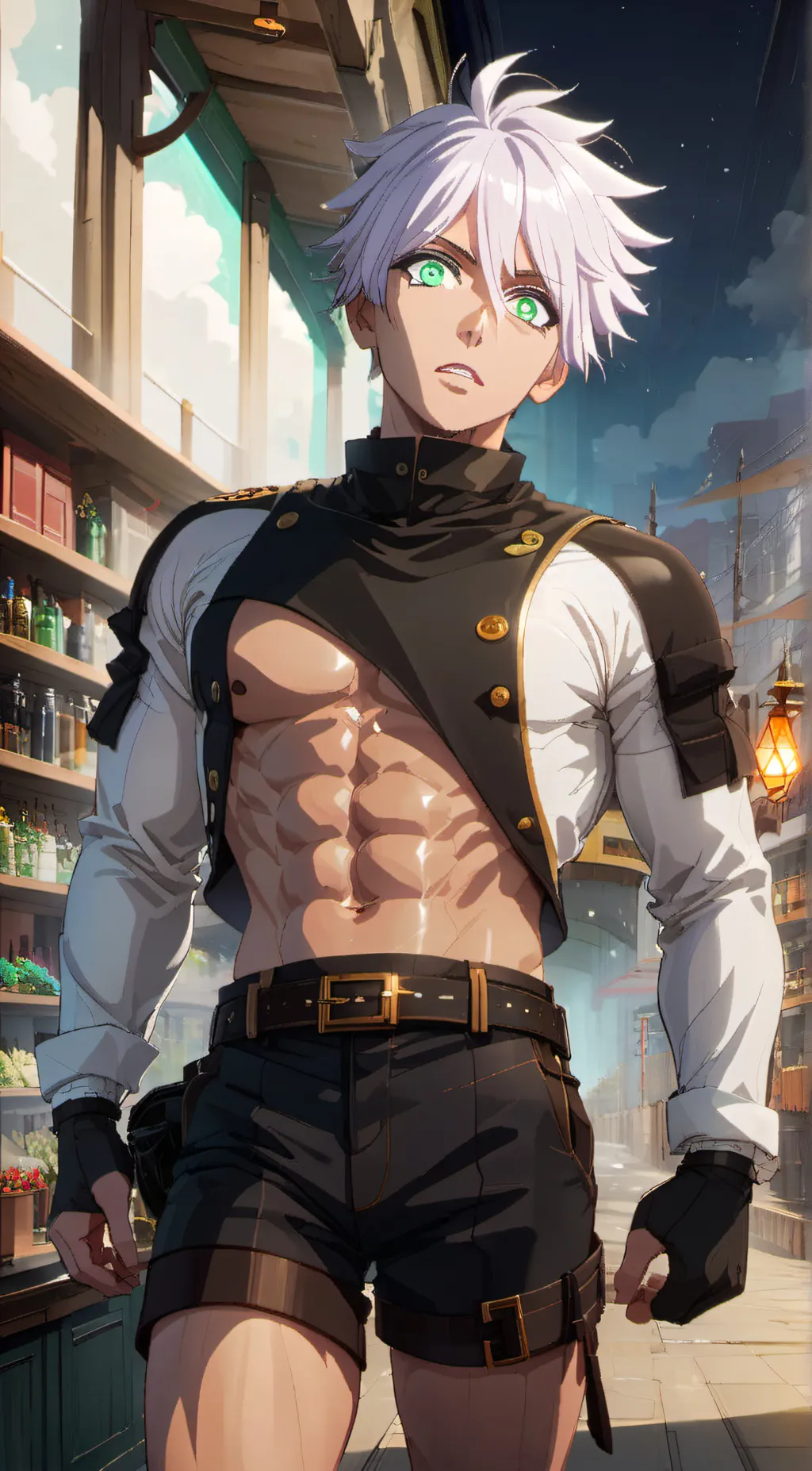 ai character: Dojo background