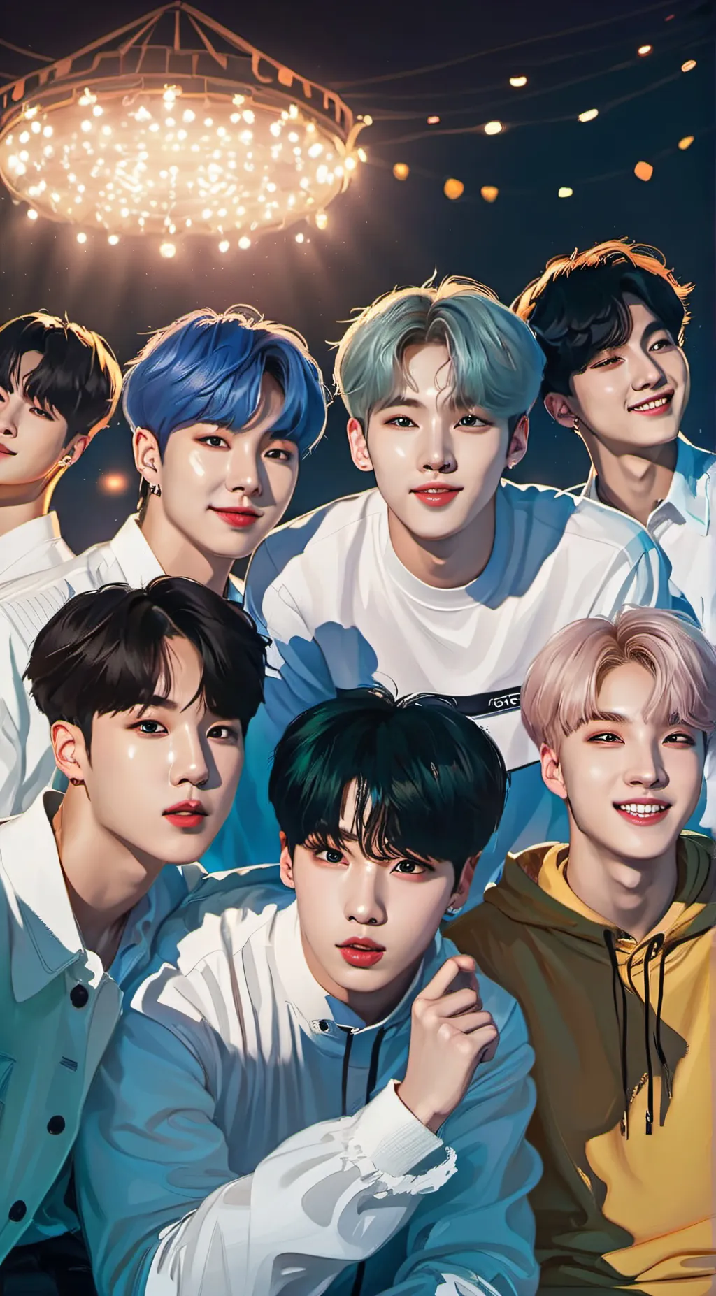 ai character: bts  background