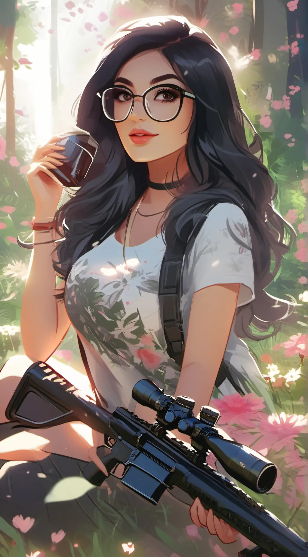 ai character: SSSniperwolf background