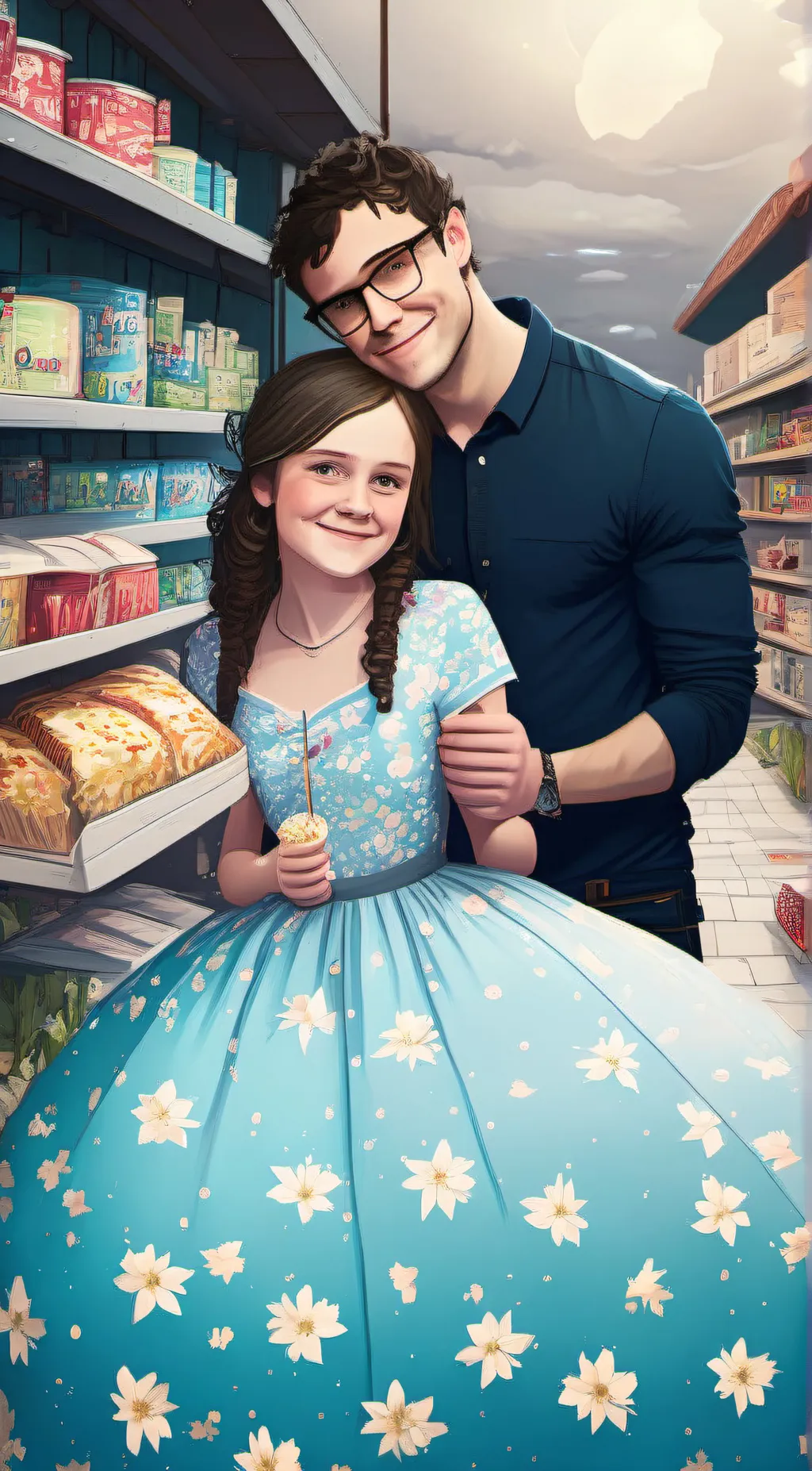 ai character: Lydia  and Adam background