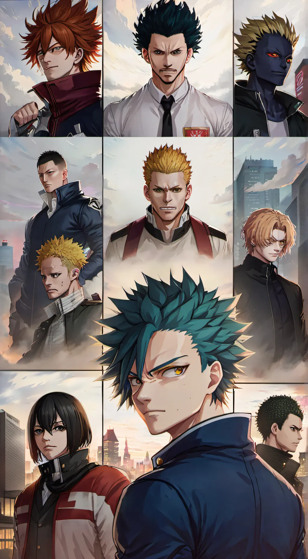 ai character: TR x MHA background