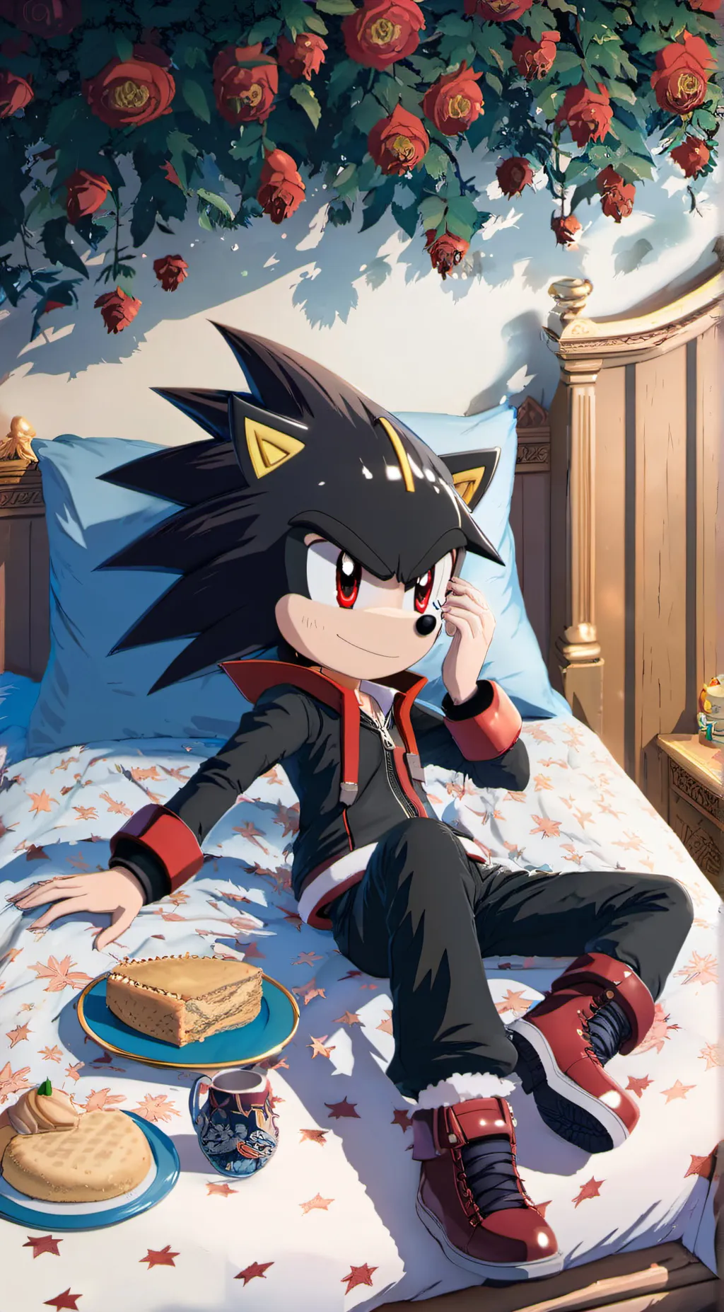 ai character: shadow background