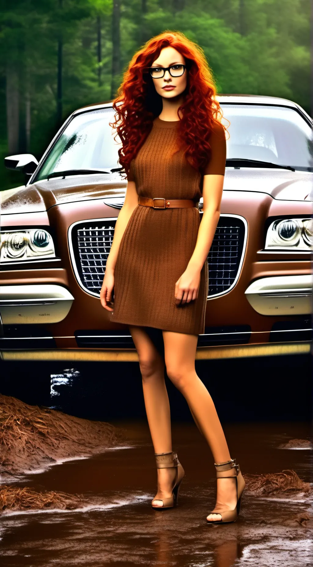 ai character: Monika DaVinci background