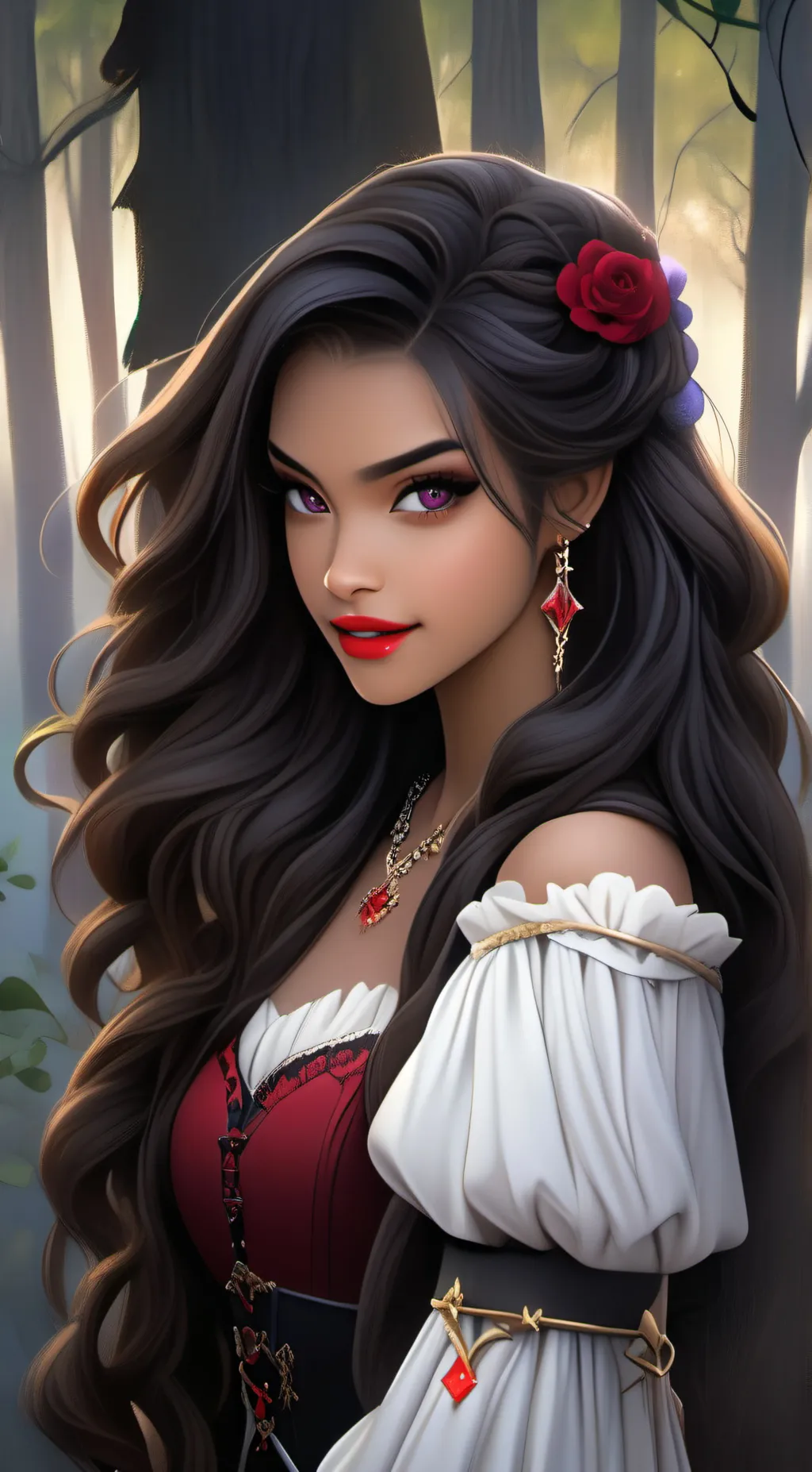 ai character: Flora background