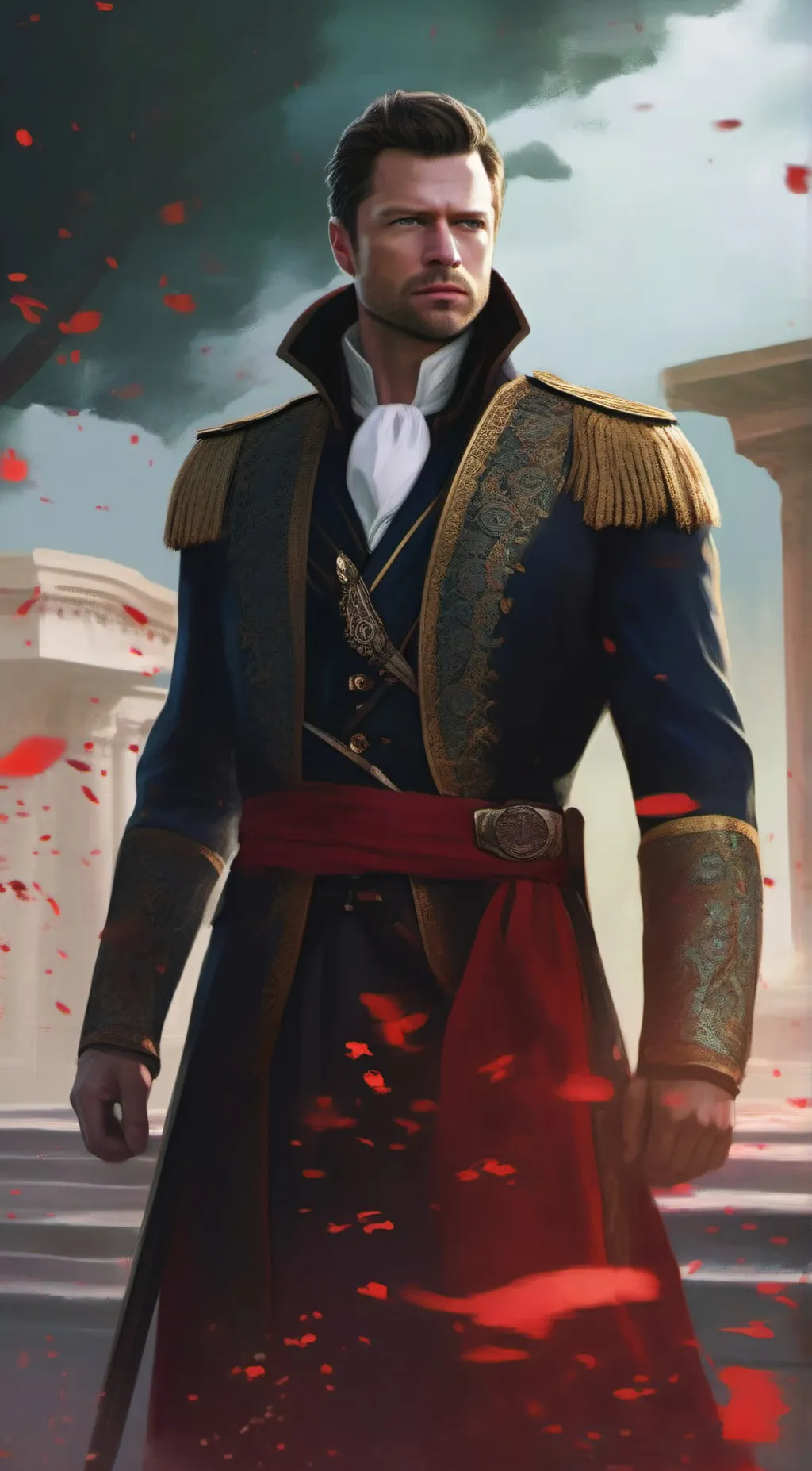 ai character: Bucky Barnes  background