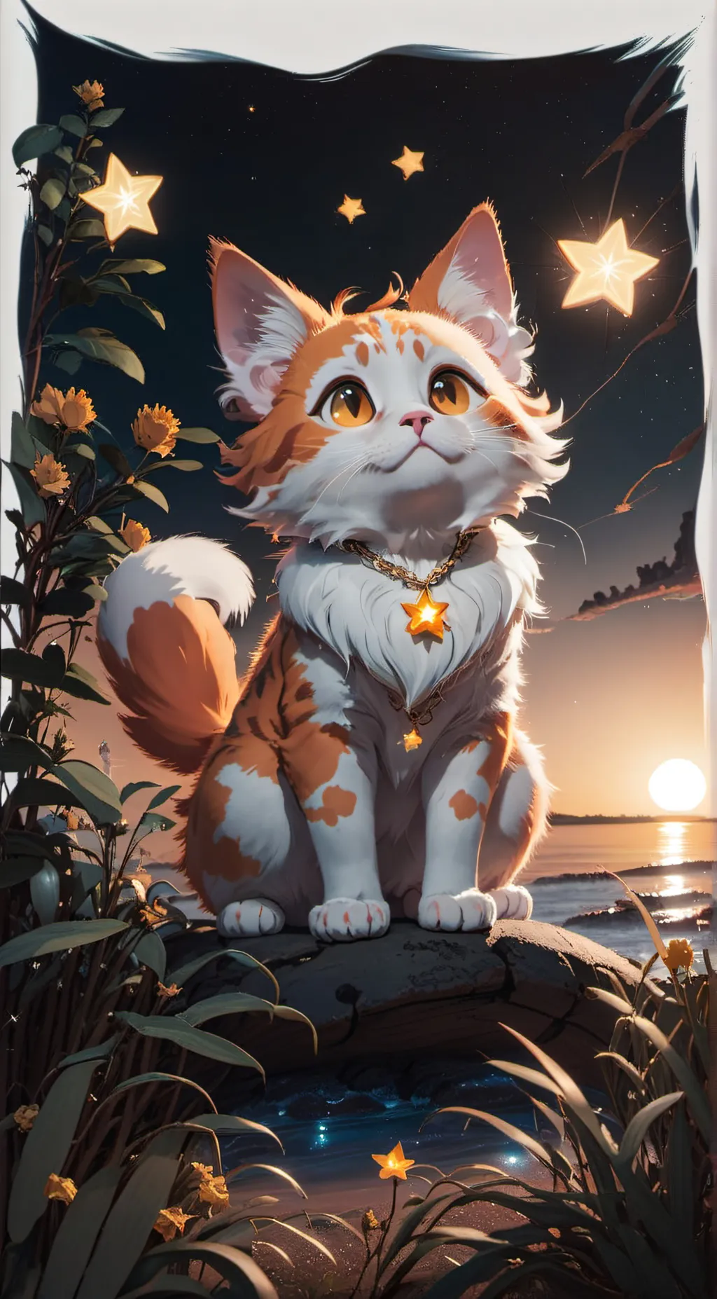 ai character: Orangez background