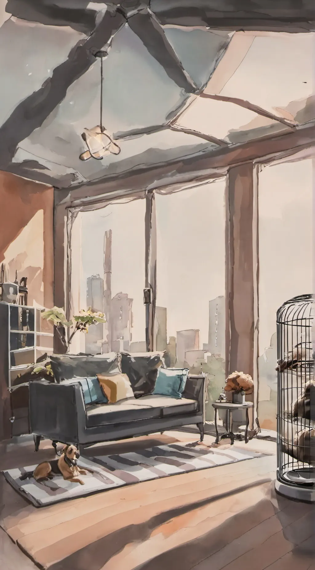 ai character: mini life! background