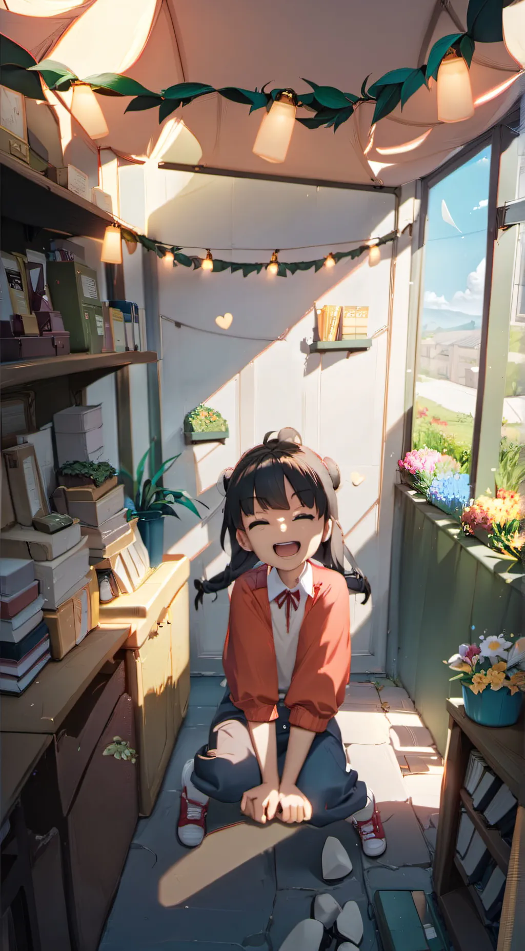 ai character: Luna background