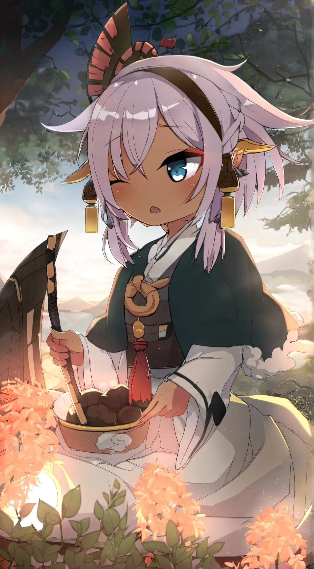 ai character: Hashira  background