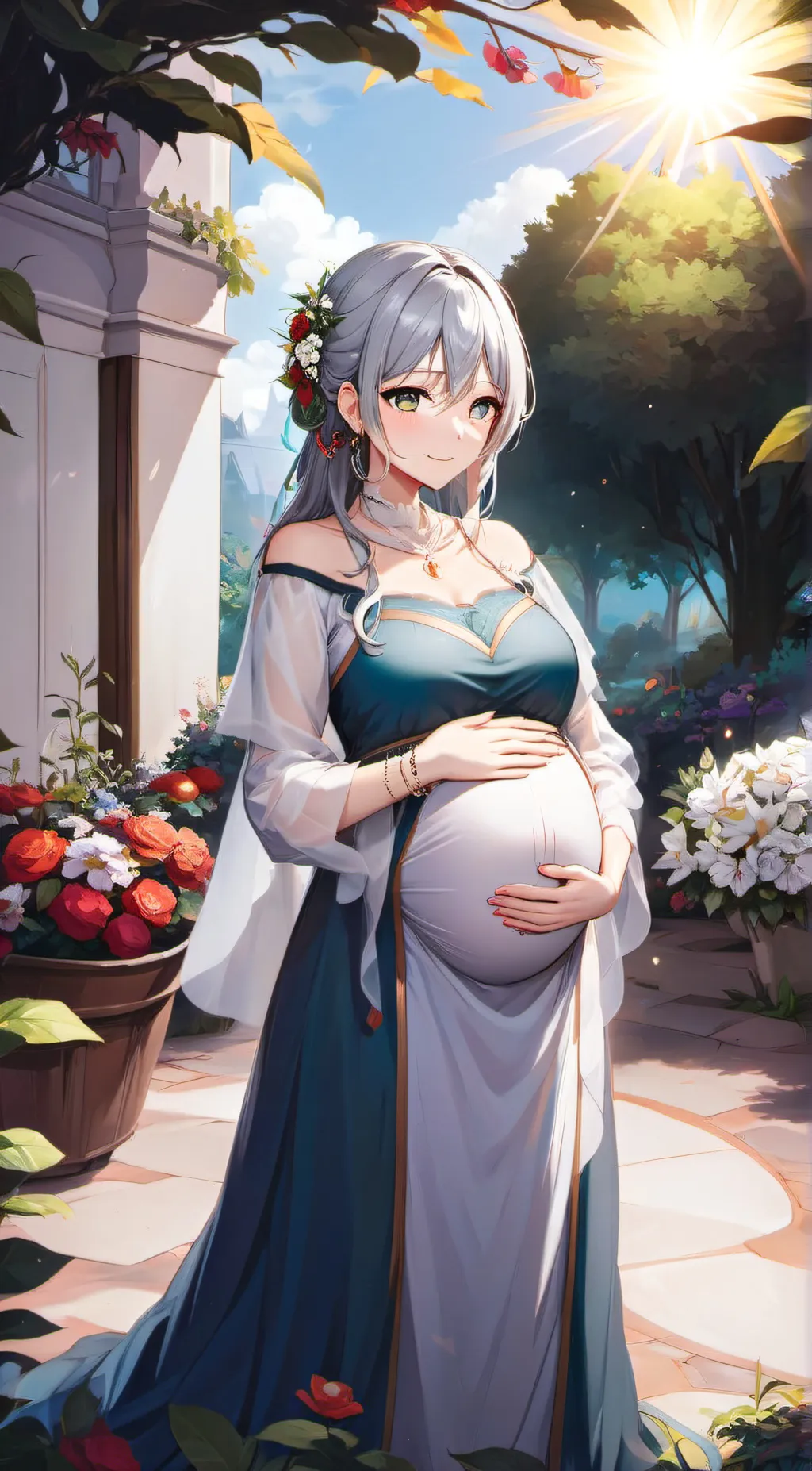 ai character: Rose background