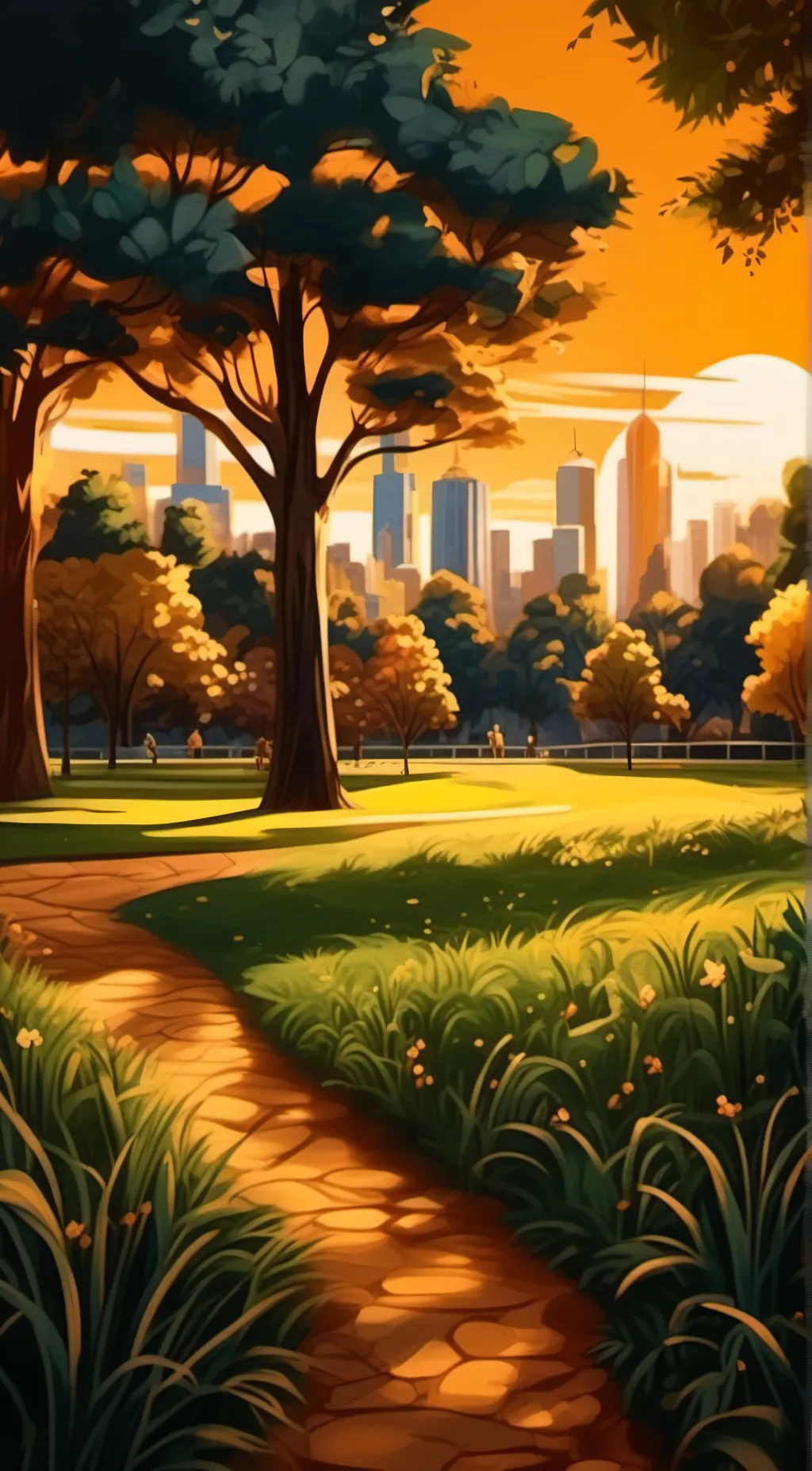 ai character: GRASS background