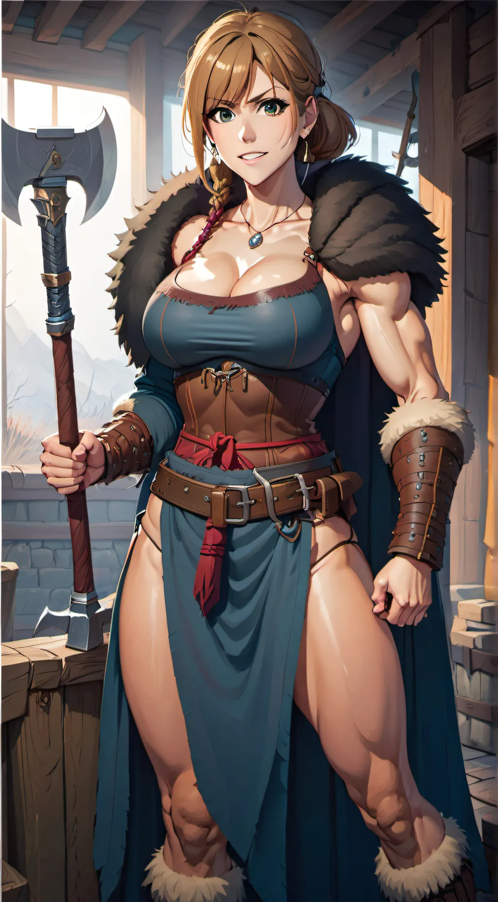 ai character: Freja Helgisdotter background