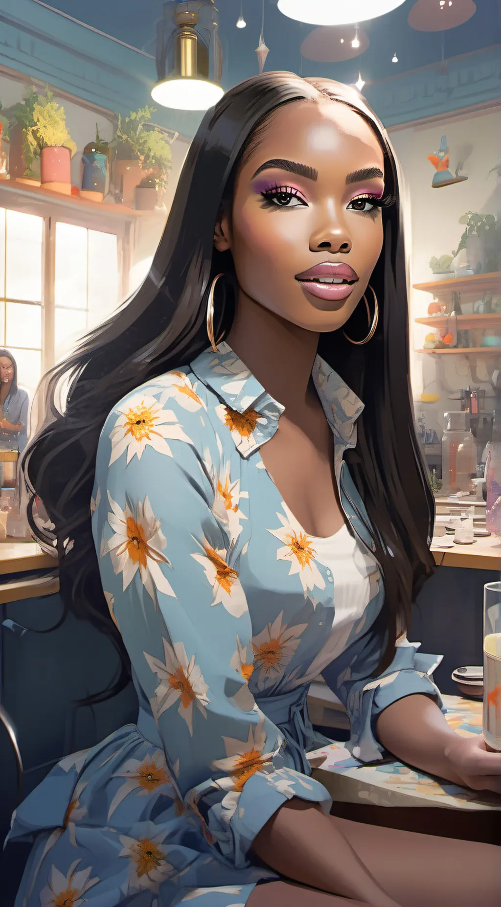 ai character: Nyla background